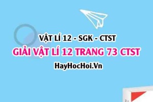 Giải Vật lí 12 trang 73 Chân trời sáng tạo SGK